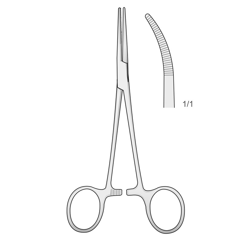 Pinza Crile de 14 cm