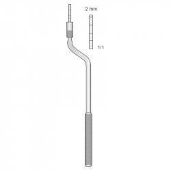 OSTEOTOMO CURVO C/TOPE 2MM